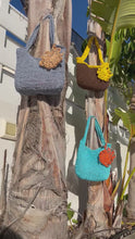 Load and play video in Gallery viewer, Raffia Crochet Bags with Sun Charms CKKoetter Accessories Summer 2026 collection
