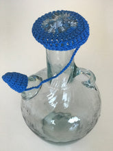 Load image into Gallery viewer, Blue and gray shades lebanese ibriq crochet cover 
