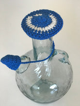 Load image into Gallery viewer, Handmade blue white crochet water jug cover Lebanese 
