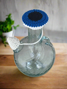 Evil Eye Lebanese Ibriq crochet cover