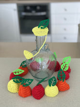 Load image into Gallery viewer, Lebanese “Ibriq” or Water Jug Crochet Cover with a Green Leaf | CKKoetter Accessories
