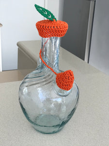 Lebanese “Ibriq” or Water Jug Crochet Cover with a Green Leaf | CKKoetter Accessories