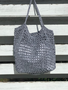Cotton Crochet Net Summer Bag - Lightweight Beach Tote | CKKoetter Accessories