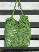 Load image into Gallery viewer, Cotton Crochet Net Summer Bag - Lightweight Beach Tote | CKKoetter Accessories
