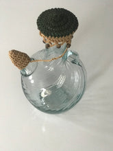 Load image into Gallery viewer, Cotton Crochet &quot;Ibriq&quot; or Water Jug Cover with Brown Wooden Beads
